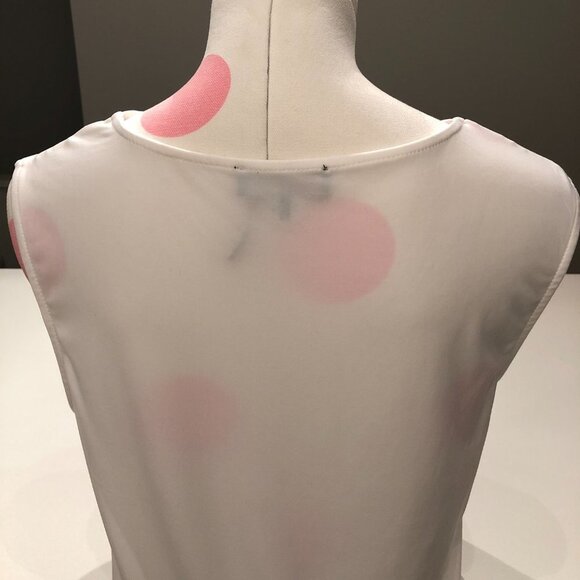 Donna Karan New York Sleeveless Cowl Neck Top in White Size M - Picture 6 of 12